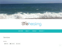 Tablet Screenshot of one-healing.com